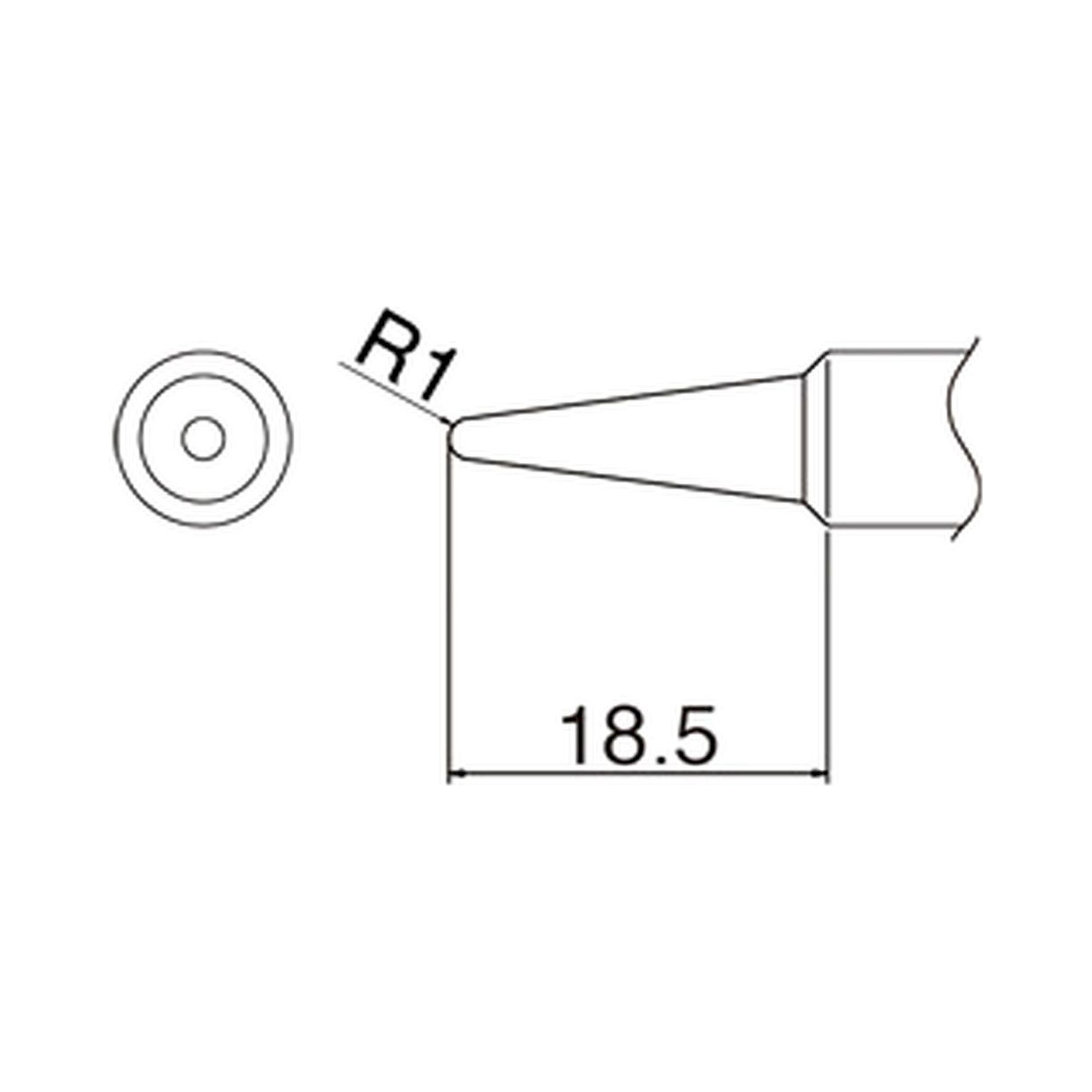 Hakko T19-B2. Soldering tip Shape-2B
