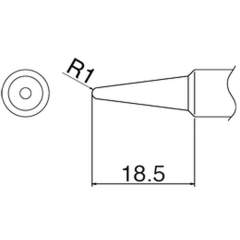 Hakko T19-B2. Soldering tip Shape-2B