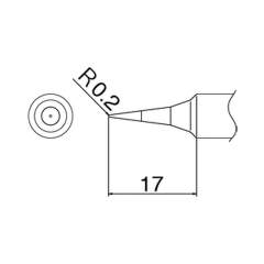 Hakko T19-I. Soldering tip Shape-I