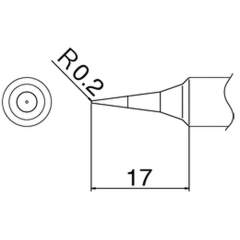 Hakko T19-I. Soldering tip Shape-I