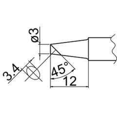 Hakko T20-BC3. Soldering tip Shape-3BC