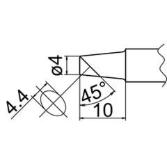 Hakko T20-BC4. Soldering tip Shape-4BC