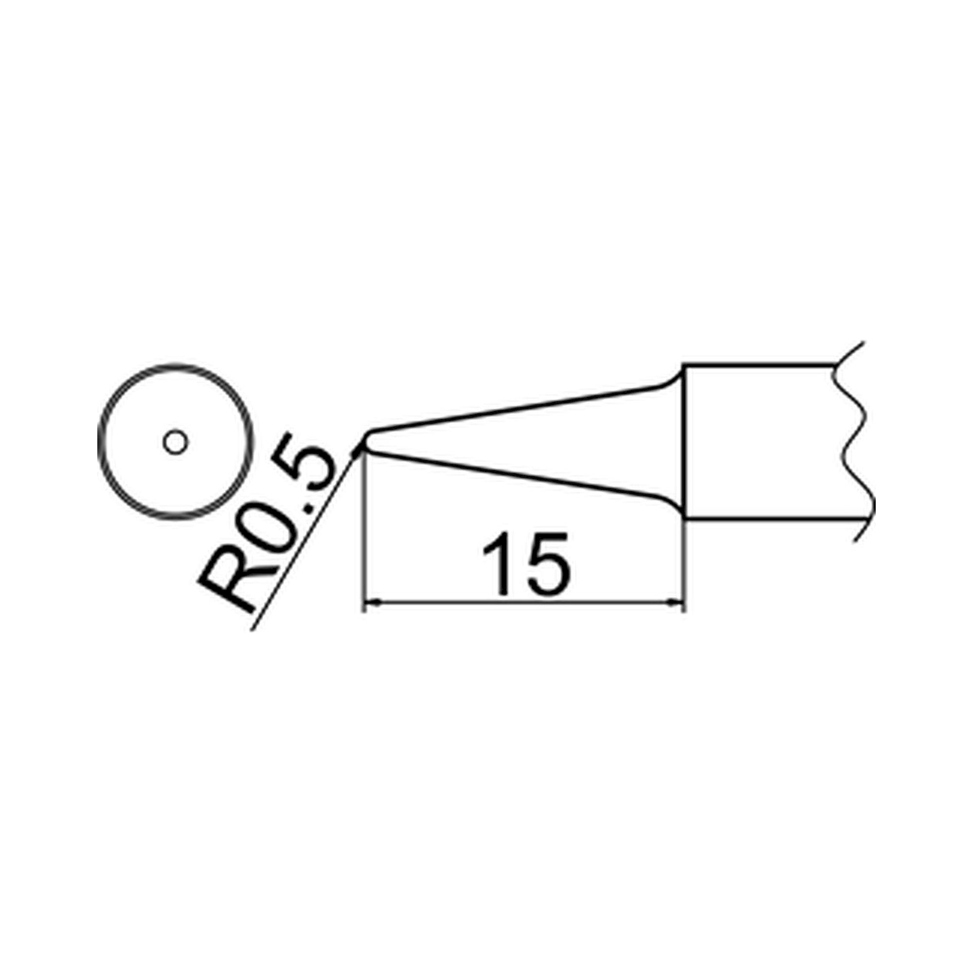 Hakko T20-BL2. Soldering tip Shape-2BL
