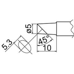 Hakko T20-C5. Soldering tip Shape-5C