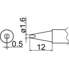 Hakko T20-D16. Soldering tip Shape-1.6D