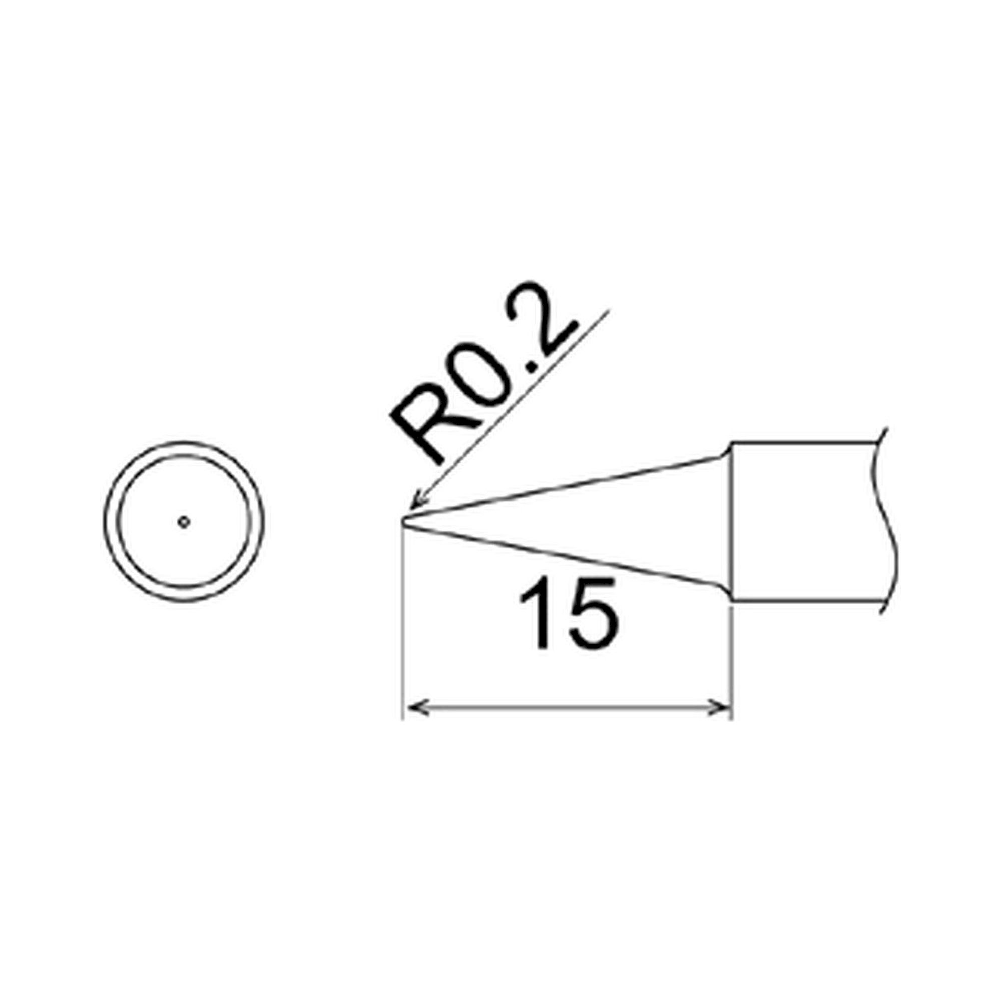 Hakko T22-BL. Soldering tip Shape-BL * Heavy Duty Type