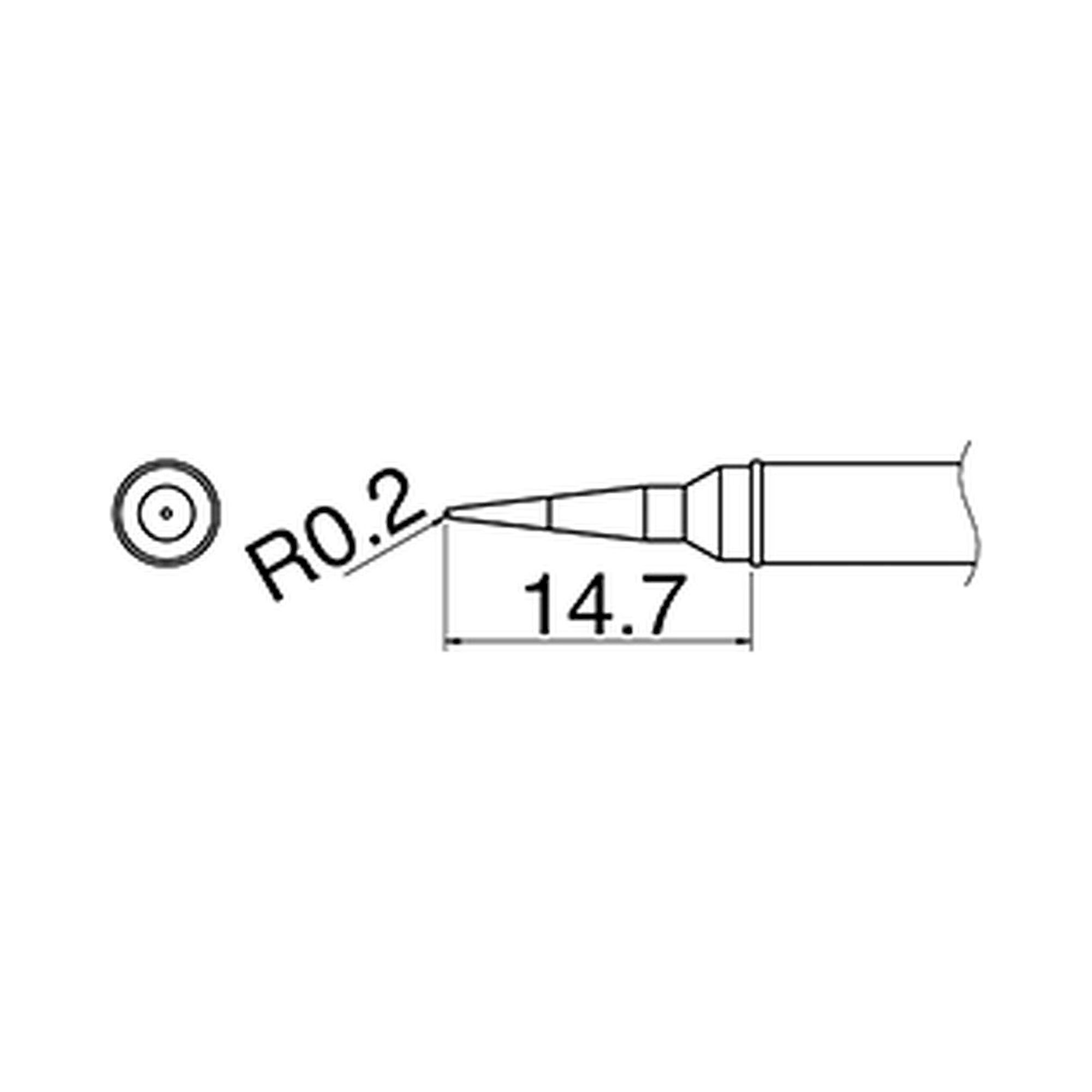 Hakko T31-01IL. Soldering tip Shape-IL