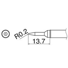 Hakko T31-02SBL. Soldering tip Shape-SBL