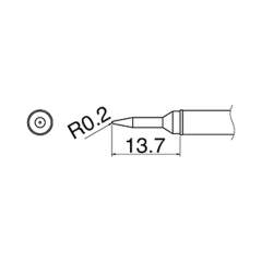Hakko T31-02SBL. Soldering tip Shape-SBL