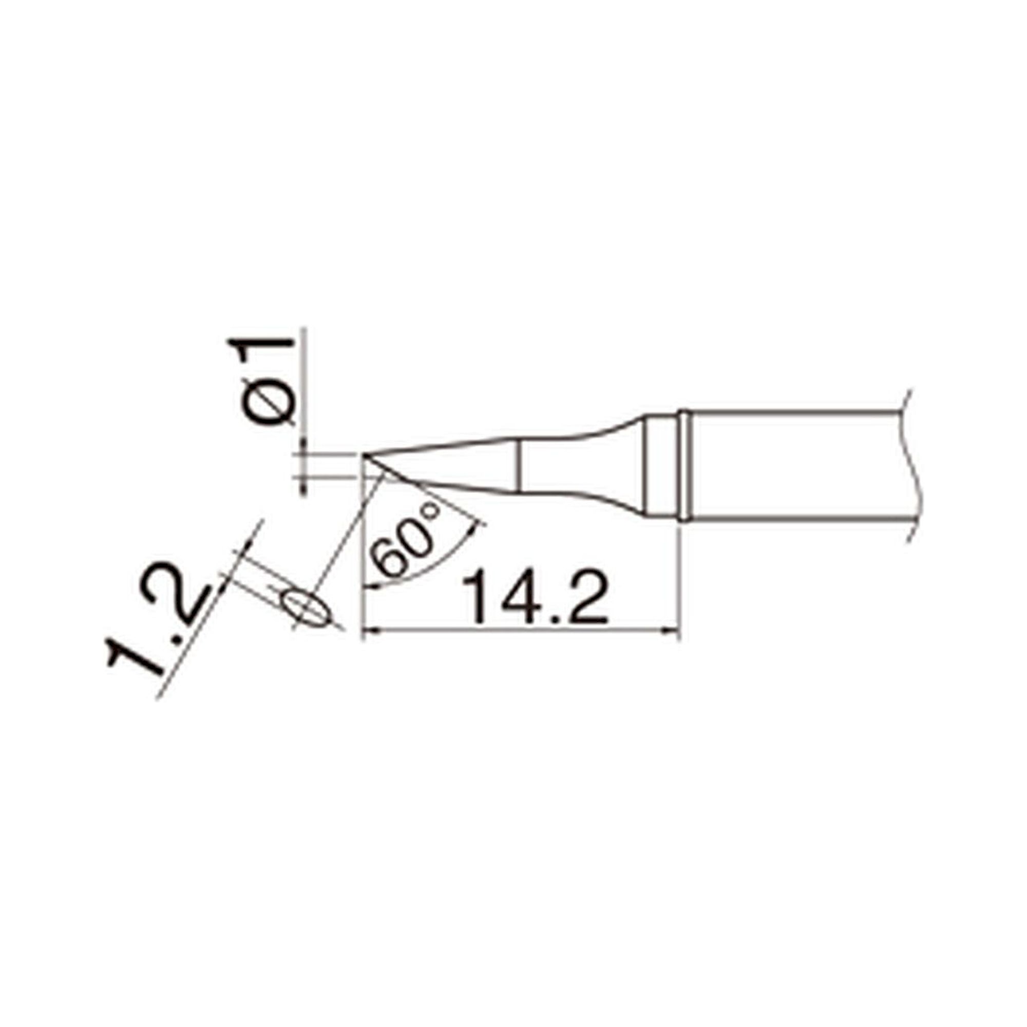 Hakko T31-03BC1. Soldering tip Shape-1BC