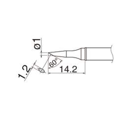 Hakko T31-03BC1. Soldering tip Shape-1BC