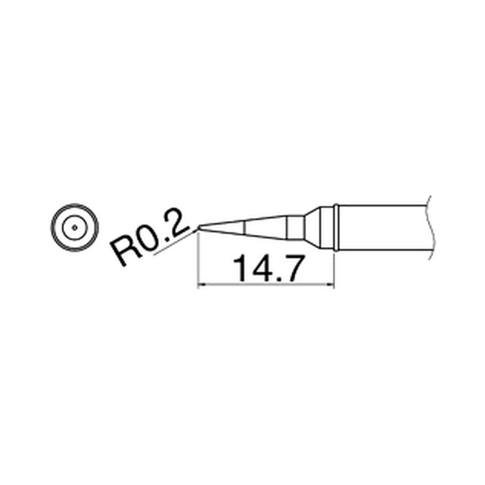 Hakko T31-03IL. Soldering tip Shape-IL