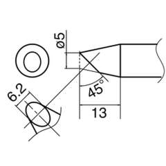 Hakko T33-BC5. Soldering tip Shape-5BC