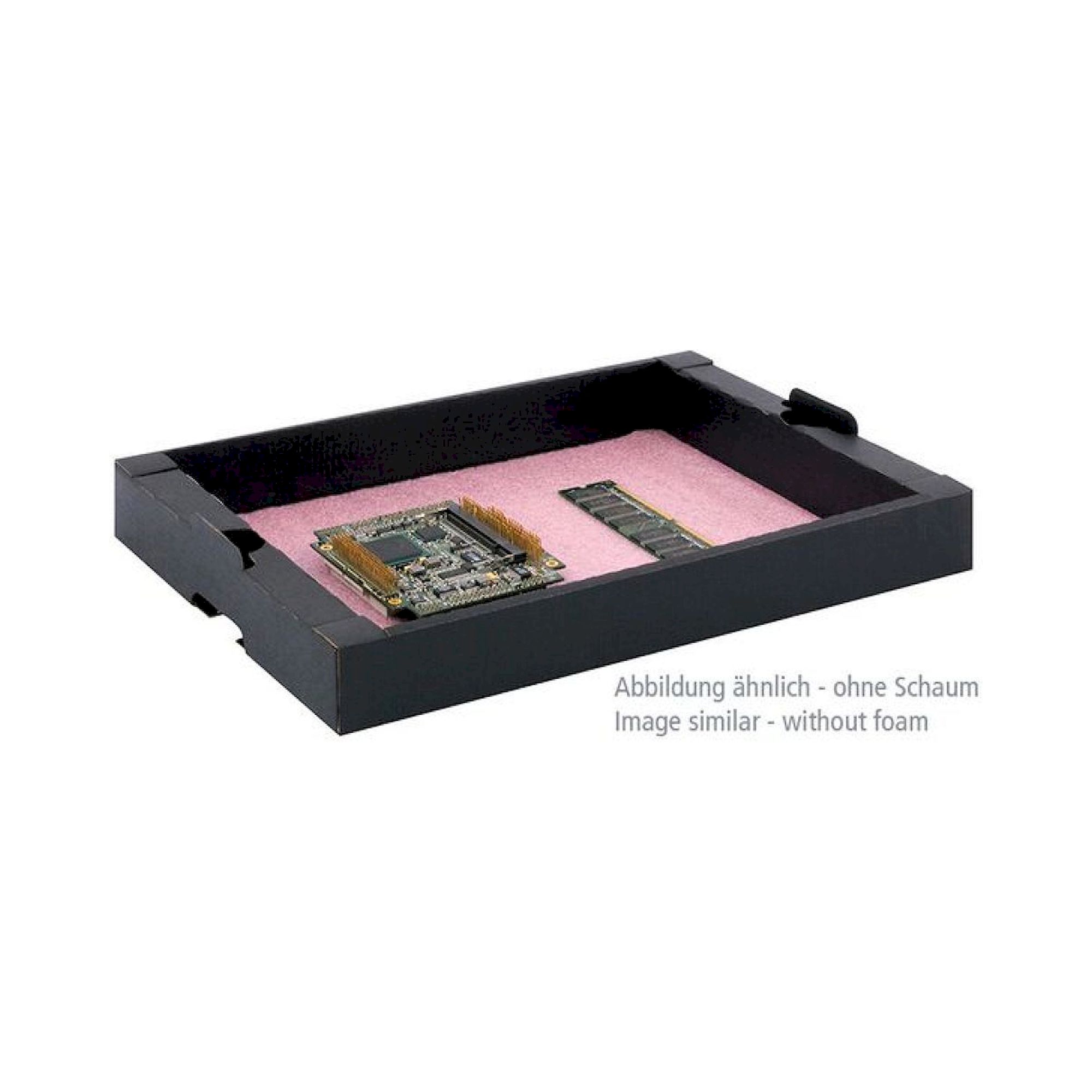 Hans Kolb 10002774-0001. ESD Tray stackable, 550x346x73 mm, 30-CTR-OS
