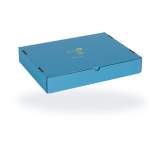 Hans Kolb 10002946-0001. ESD shipping box (70-TVS) with warning print, 480x360x64mm, blue