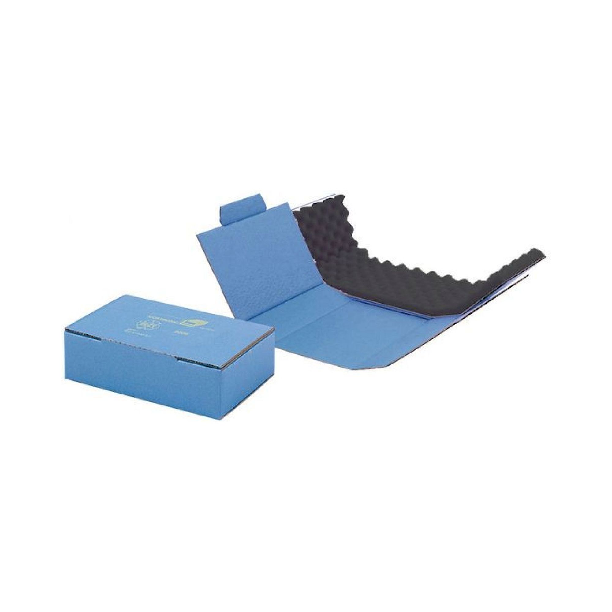 Hans Kolb 10003157-0001. ESD shipping box, 150x115x40 mm, with black nap foam, 05-TCP el