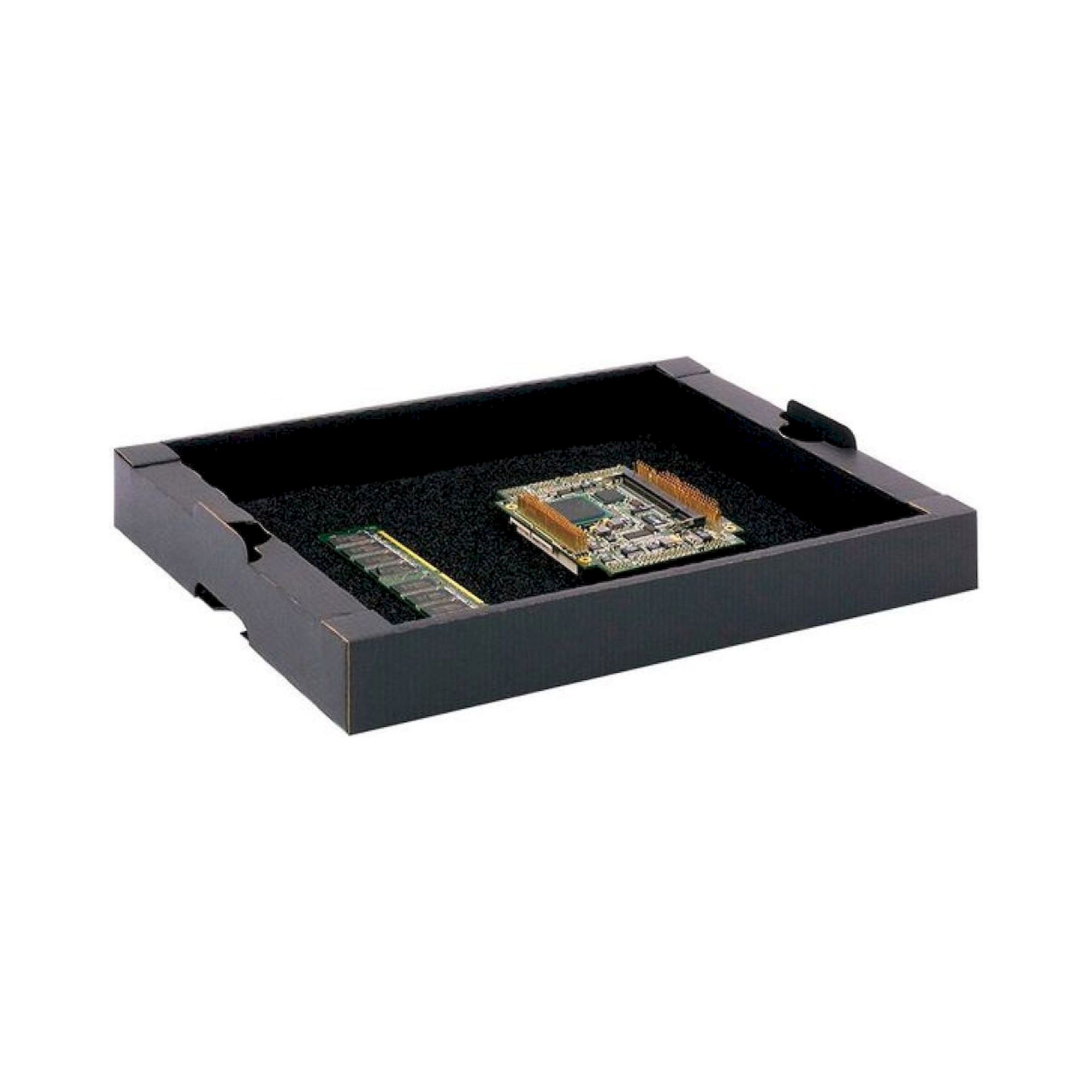 Hans Kolb 10003267-0001. ESD Tray stackable, with black foam, 550x346x31 mm, 20-CTR-EL
