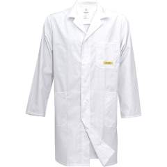 HB protectionbekleidung 08005 48011 000 10-S. ESD work coat CONDUCTEX, long sleeves, men, white, S