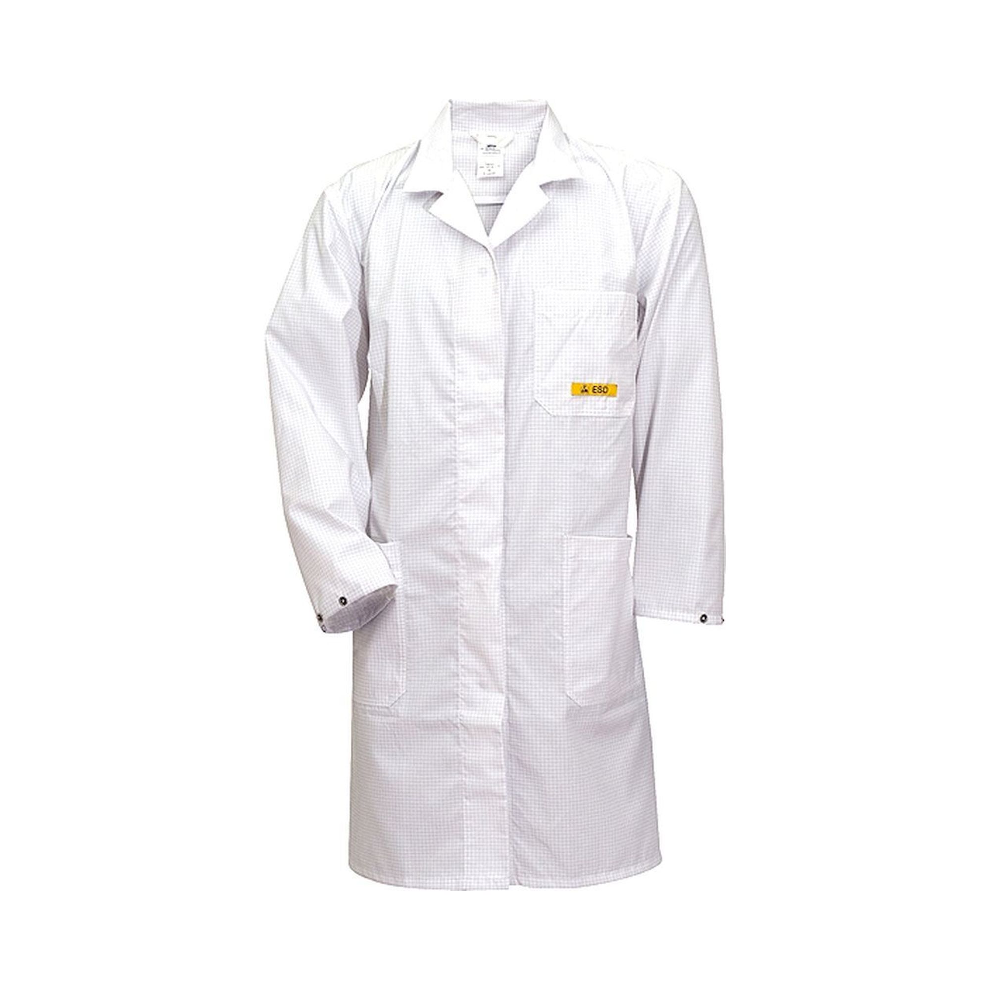 HB Schutzbekleidung 08005 48019 000 10-S. ESD Arbeitsmantel CONDUCTEX, langarm, Unisex, weiß, S