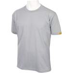 HB protectionbekleidung 08010 86002 000 50-M. ESD T-Shirt men short sleeves, silvergrey, M