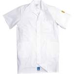 HB protectionbekleidung 08005 48011 011 10-XXL. ESD work coat CONDUCTEX, short sleeves, men, white, 2XL