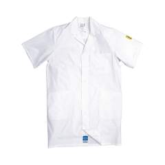 HB Schutzbekleidung 08005 48019 005 10-4XL. Manteau de travail CONDUCTEX, manches courtes, femme, blanc