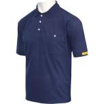 HB protectionbekleidung 08012 86004 002 45-S. ESD polo shirt CONDUCTEX men, dark blue, breast pocket, S