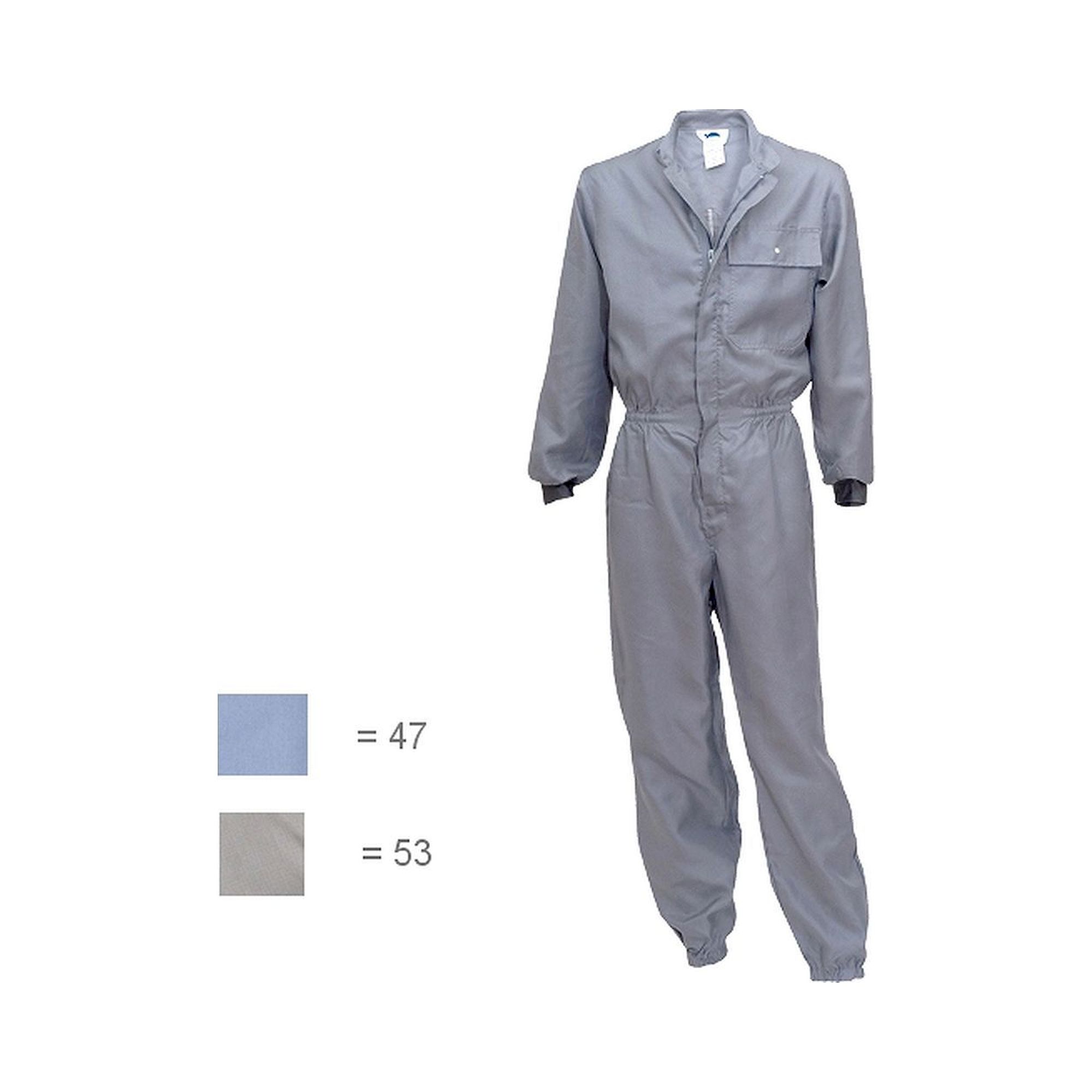 HB Schutzbekleidung 06015 37008 000 47-62/64. Reinraum Overall HABETEX climatic Pro, Gr. 62/64, hellblau