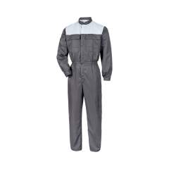 HB Schutzbekleidung 06008 37001 000 2083-50/52. Reinraum Overall HABETEX Micronplus, Gr. 50/52, anthrazit/silbergrau