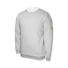 HB Schutzbekleidung 08014 86019 000 50-M. ESD Sweatshirt rundhals, grau 300 g/m², M