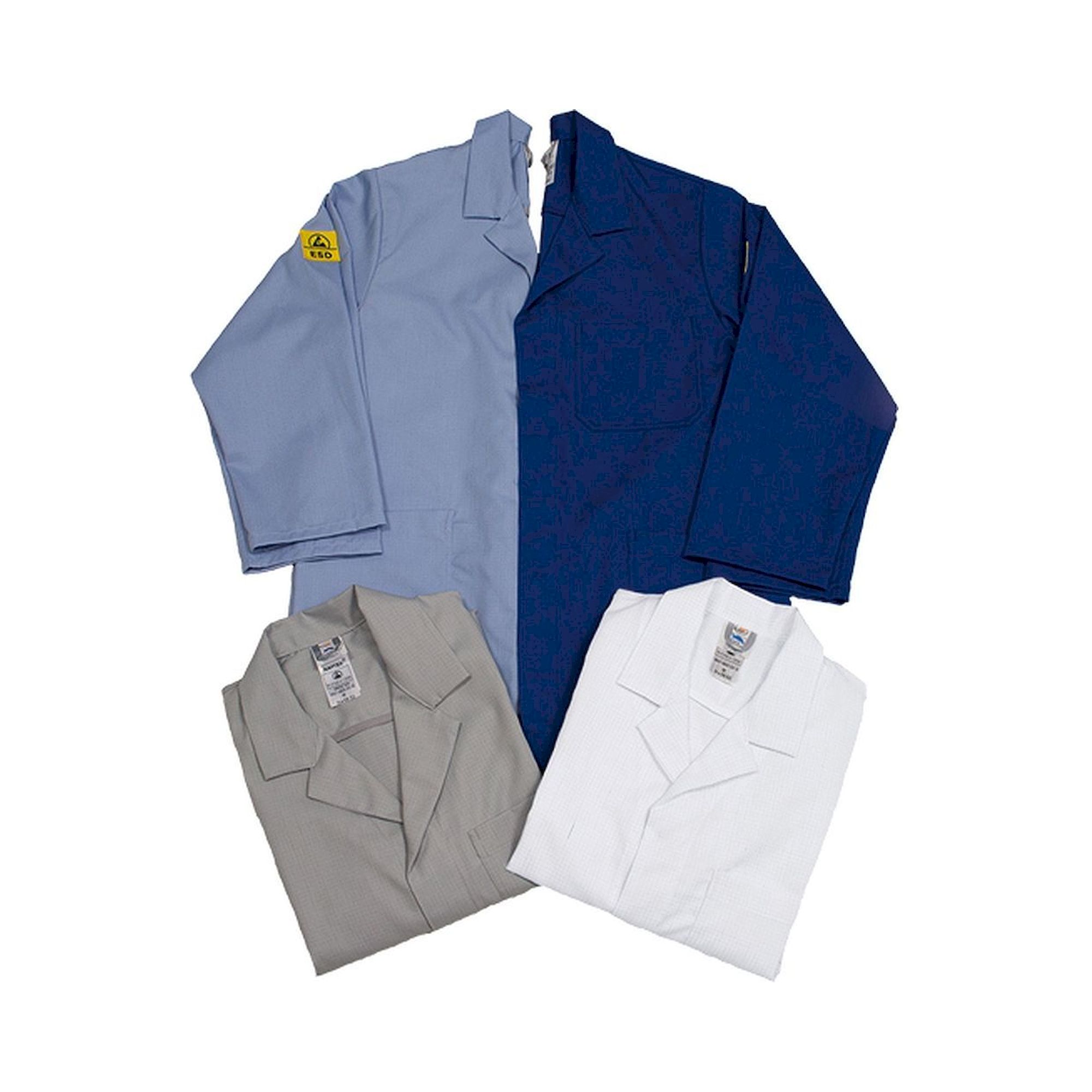 HB Schutzbekleidung 08005 48019 000 471-S. ESD Arbeitsmantel CONDUCTEX, langarm, Damen, hellblau, S