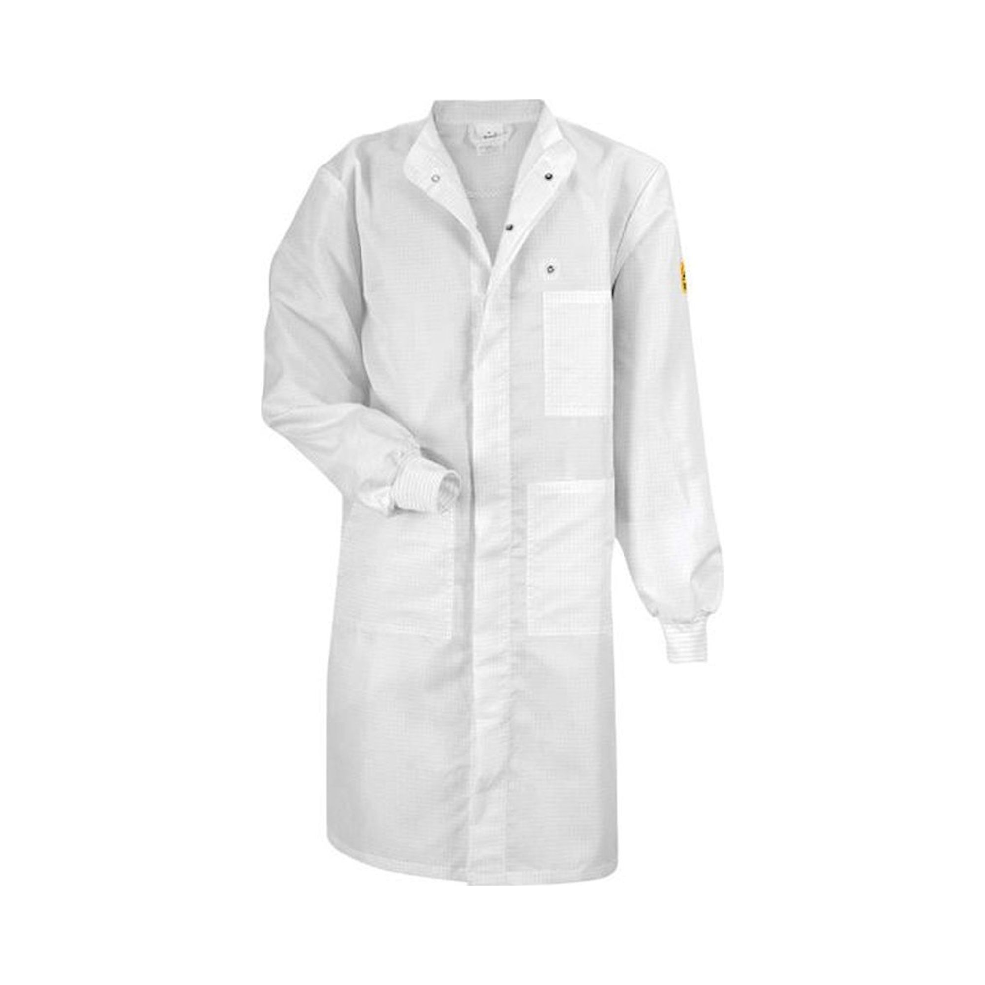 ESD Arbeitsmantel CLEANTEX, mit Strickbündchen, langarm, Damen, weiß, L