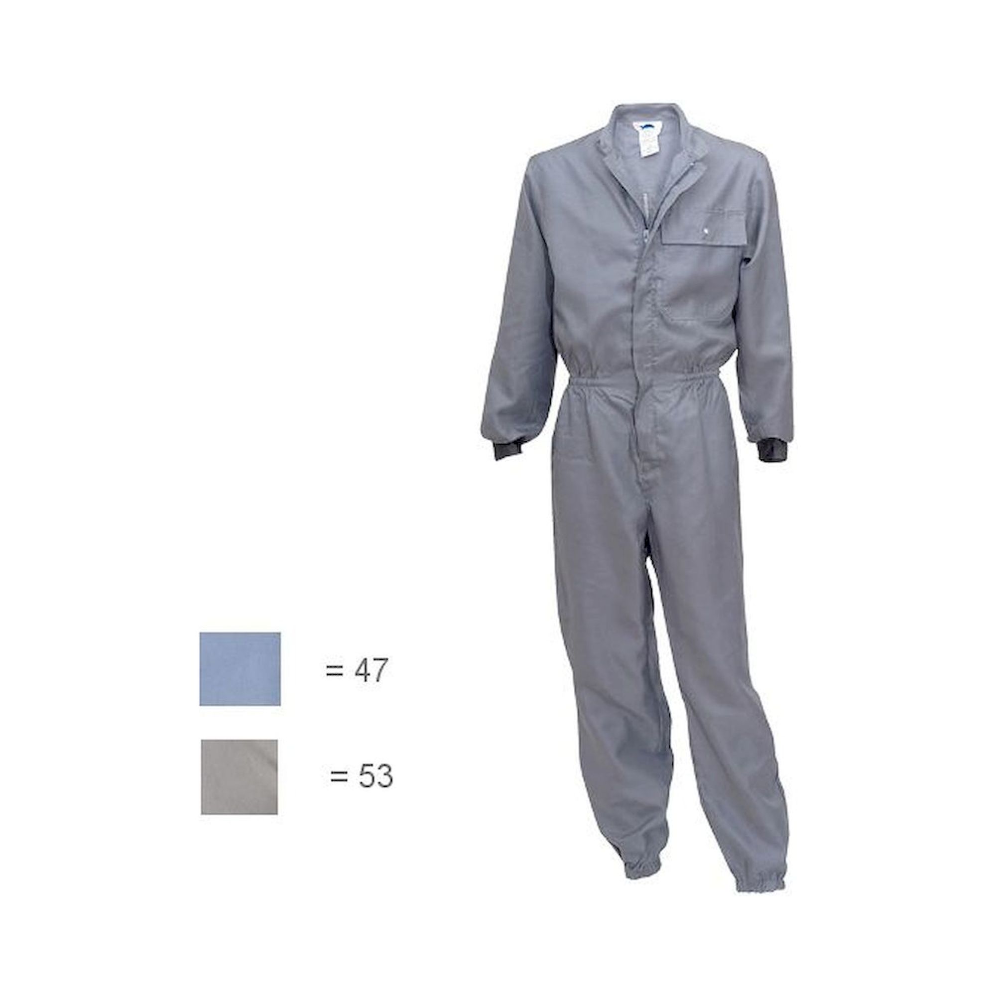 HB Schutzbekleidung 06015 37008 000 47-42/44. Reinraum Overall HABETEX climatic Pro, Gr. 42/44, hellblau