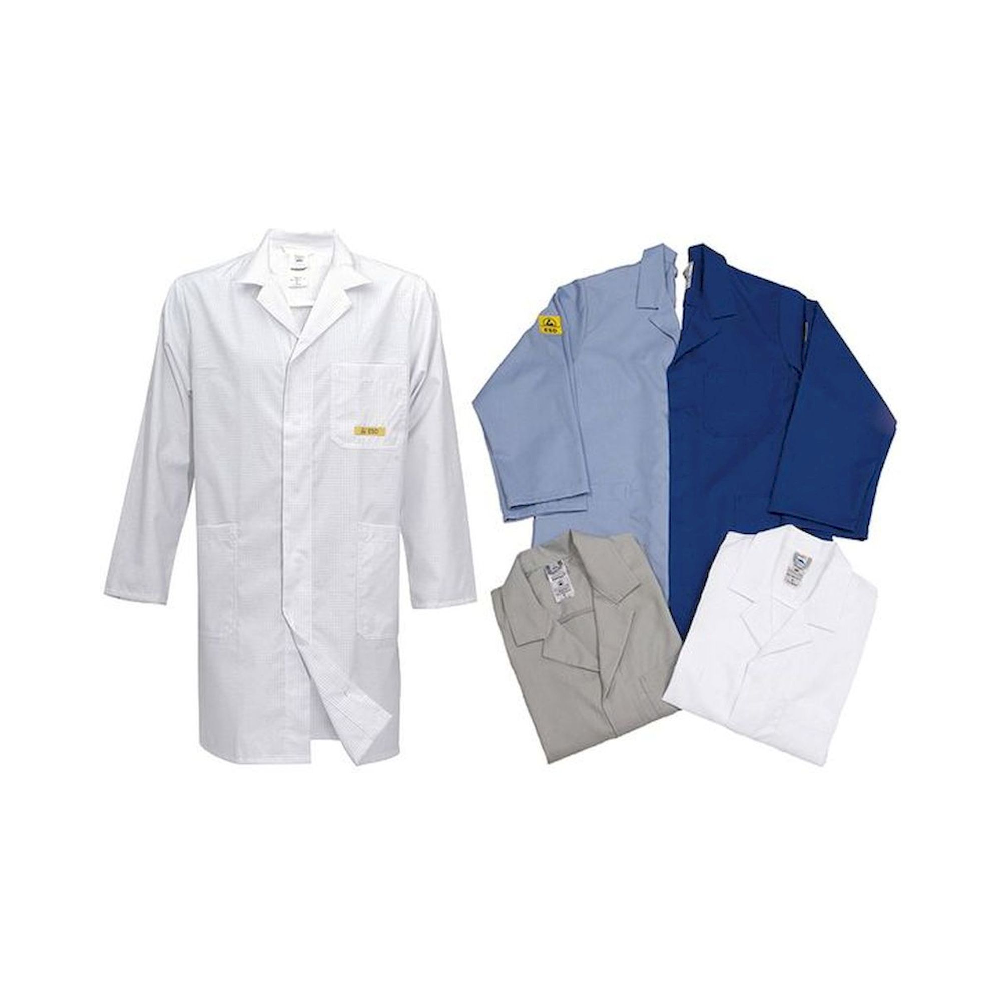 HB Schutzbekleidung 08005 48019 000 41-S. ESD Arbeitsmantel CONDUCTEX, langarm, Damen, blau, Größe S