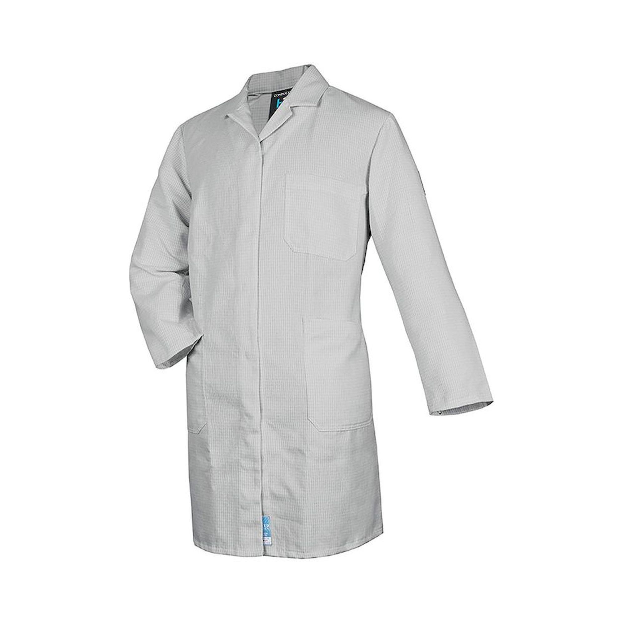 HB Schutzbekleidung 08005 48019 000 50-S. ESD Arbeitsmantel CONDUCTEX, langarm, Damen, silbergrau, Größe S