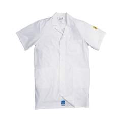 HB Schutzbekleidung 08005 48019 005 10-XS. ESD Arbeitsmantel CONDUCTEX, kurzarm, Damen, weiß, XS