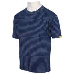 HB protectionbekleidung 08010 86002 000 45-L. ESD T-Shirt men short sleeves, navy, L