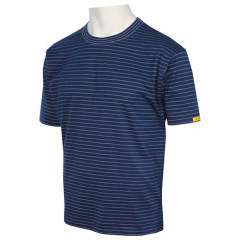 HB protectionbekleidung 08010 86002 000 45-S. ESD T-Shirt men short sleeves, navy, S