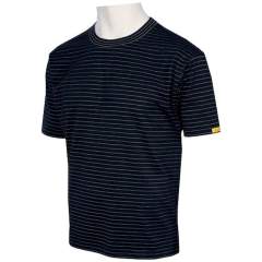HB protectionbekleidung 08010 86002 000 46-L. ESD T-shirt men short sleeves, black, L