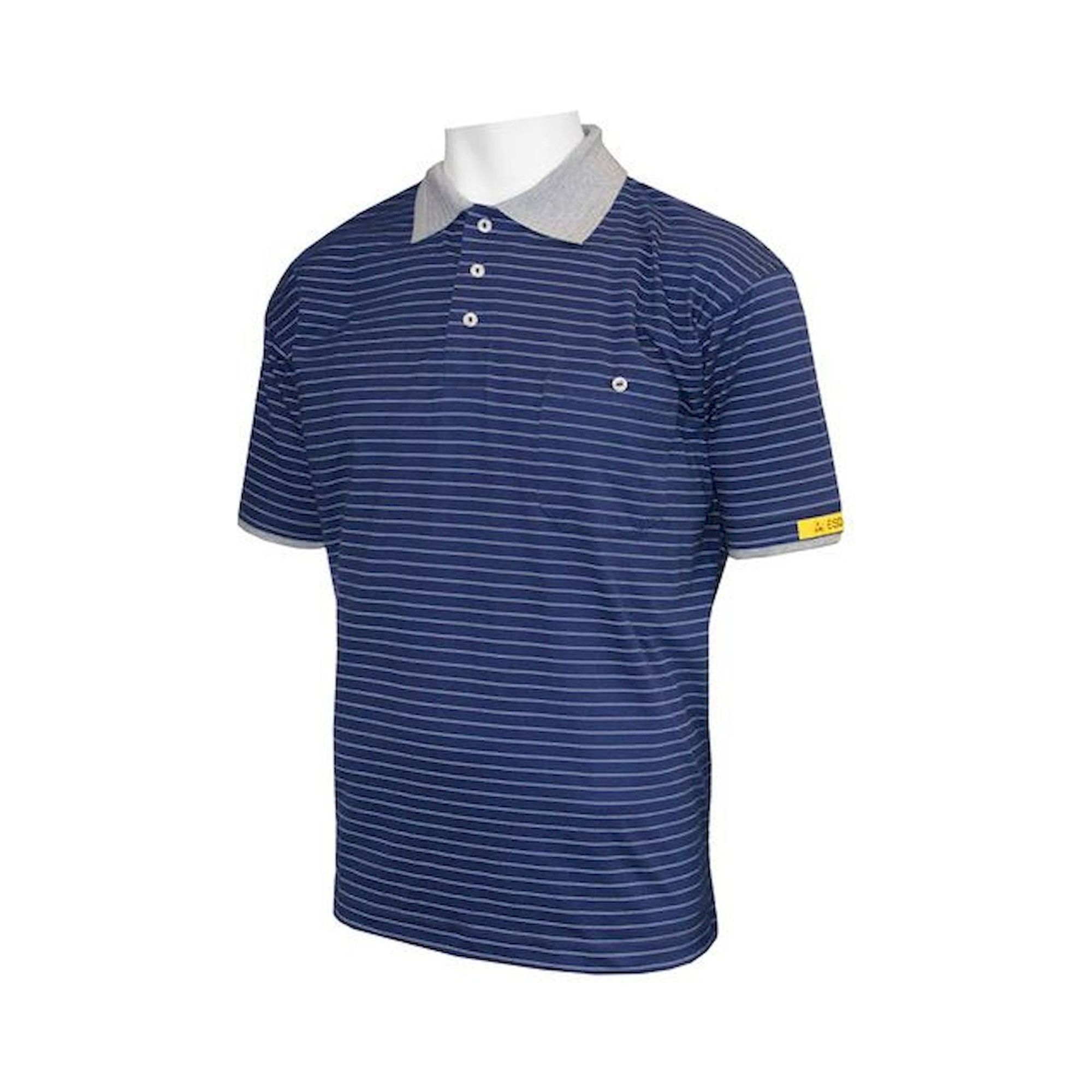 HB Schutzbekleidung 08011 86004 000 2042-XS. ESD-Poloshirt CONDUCTEX Herren, dunkelblau/grau Brusttasche, XS