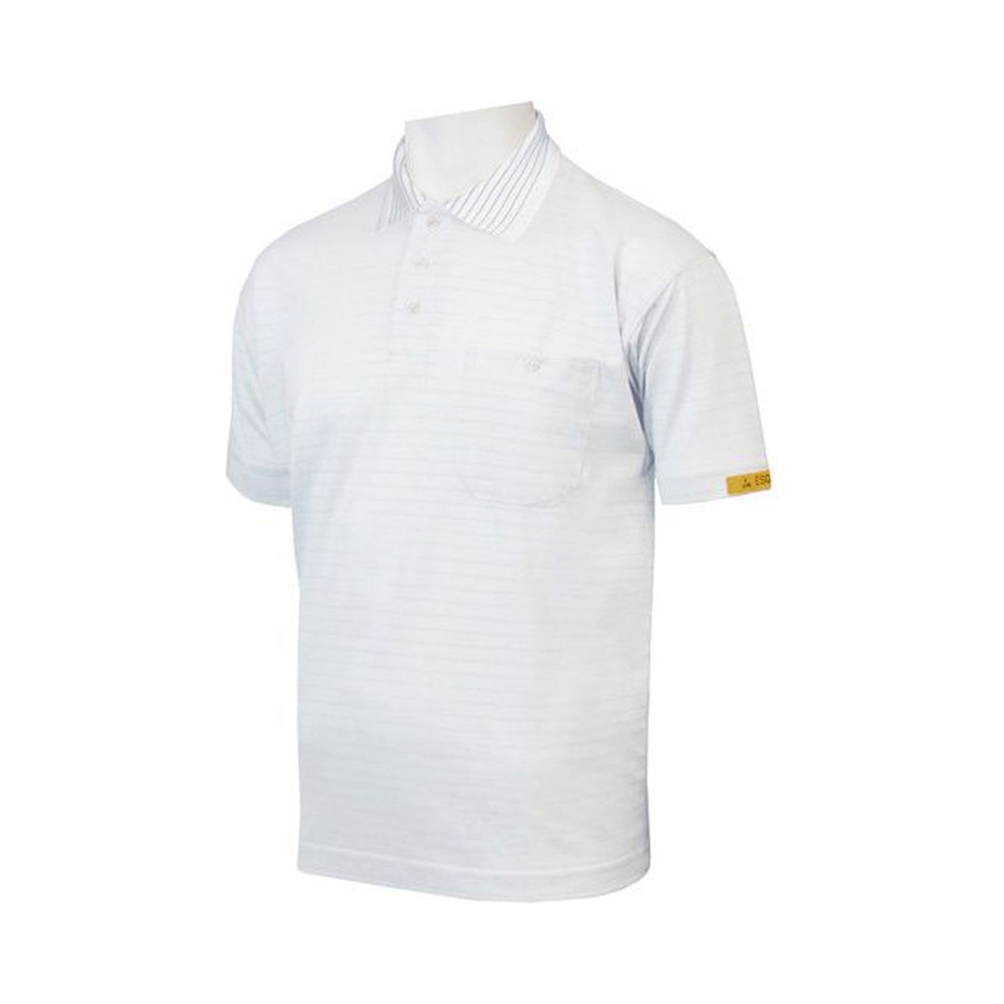 HB Schutzbekleidung 08011 86004 002 10-XS. ESD-Poloshirt CONDUCTEX Herren, weiß Brusttasche, XS