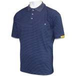 HB protectionbekleidung 08011 86004 002 45-XS. ESD polo shirt CONDUCTEX men, dark blue breast pocket, XS