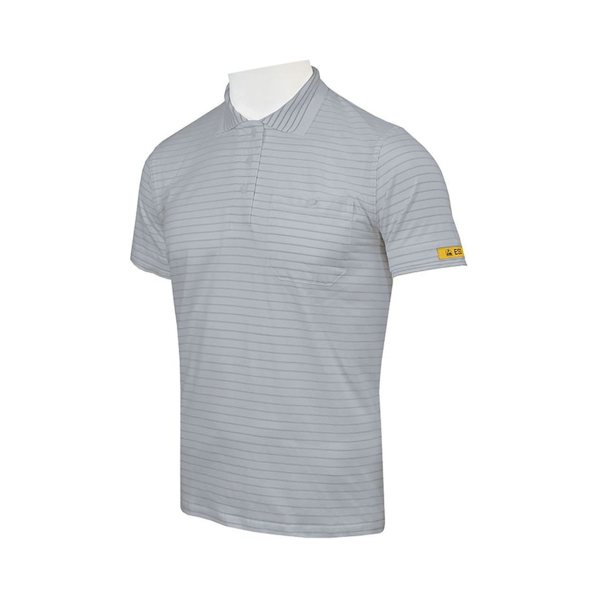 HB Schutzbekleidung 08011 86013 001 50-XL. ESD Damenpoloshirt Kurzarm CONDUCTEX Cotton Knit, Gr. XL, silbergrau