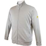 HB protectionbekleidung 08014 86012 001 50-XS. ESD sweat jacket with zip, grey 300 g/m2, XS