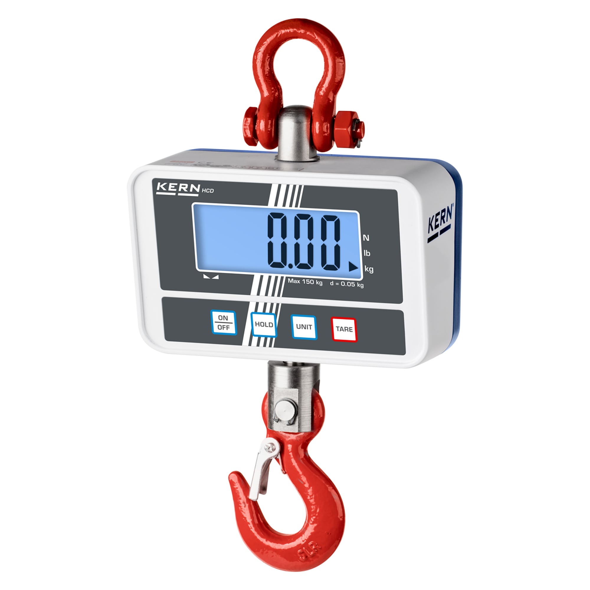 Kranwaage 60 kg / 150 kg Ablesbarkeit 0,02 kg / 0,05 kg - KERN HCD 100K-2D