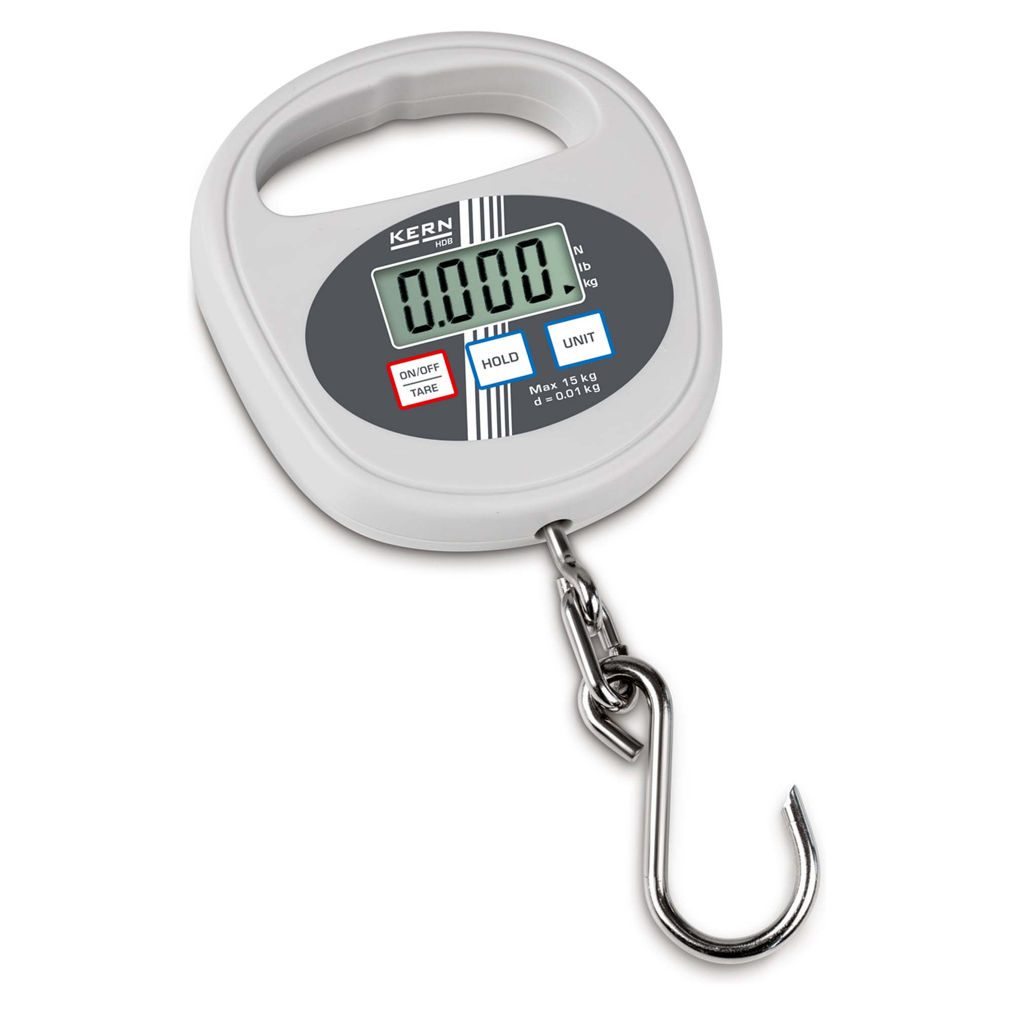 Hängewaage 15 kg Ablesbarkeit 0,01 kg - KERN HDB 10K-2XL