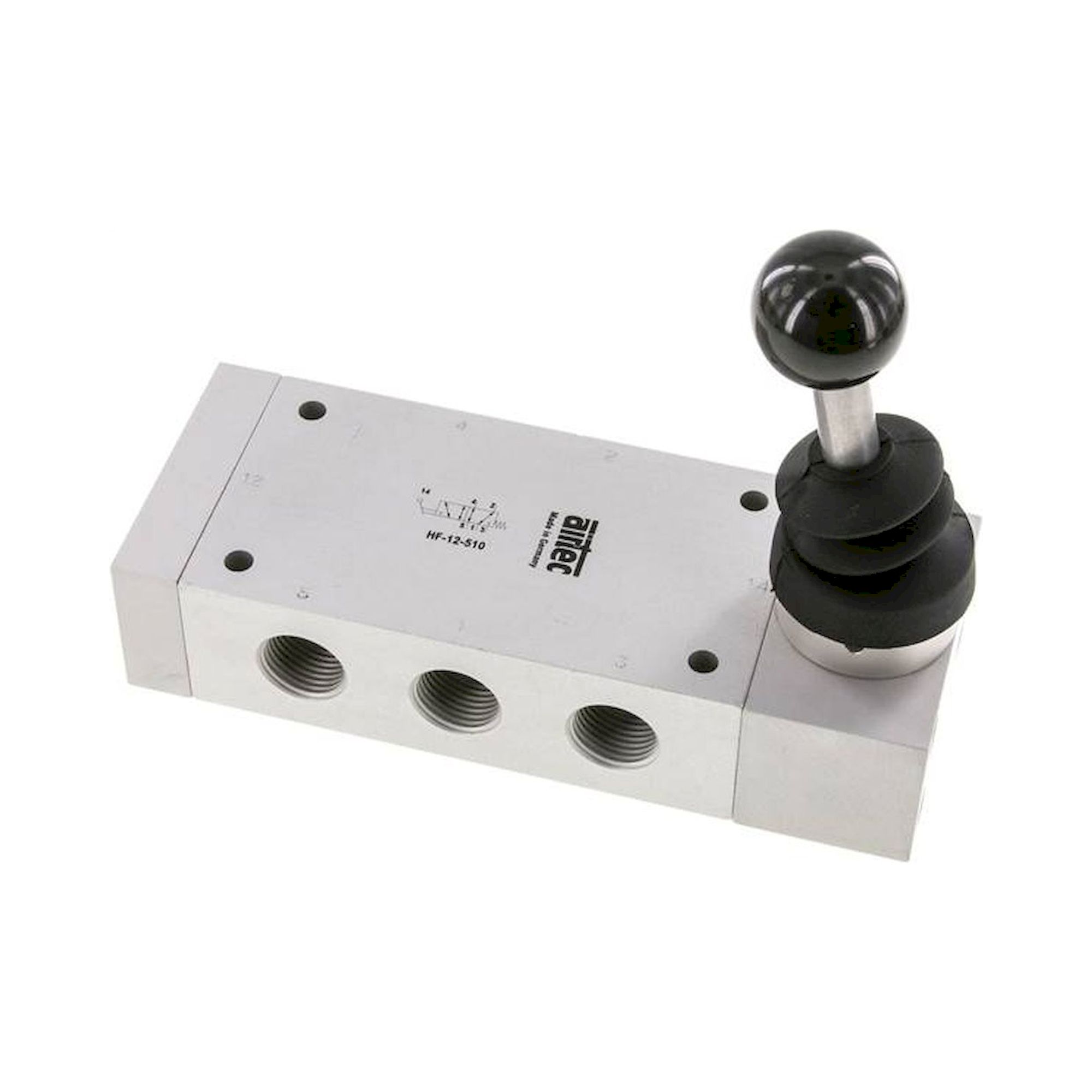 Airtec HF 12 510. 5/2-Wege Handhebelventil, Federrückstellung, G 1/2"