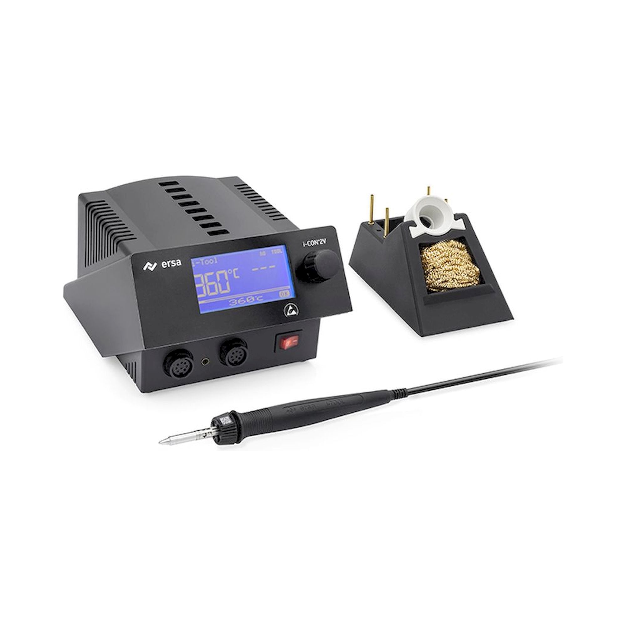 Ersa 0IC2235V0C. i-CON2VC MK2 ESD 2 Kanal-Lötstation, Basis-Station mit Schnittstelle ohne Lötwerkzeuge