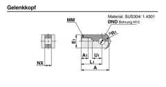 SMC I-G05. Single Knuckle Joint - I