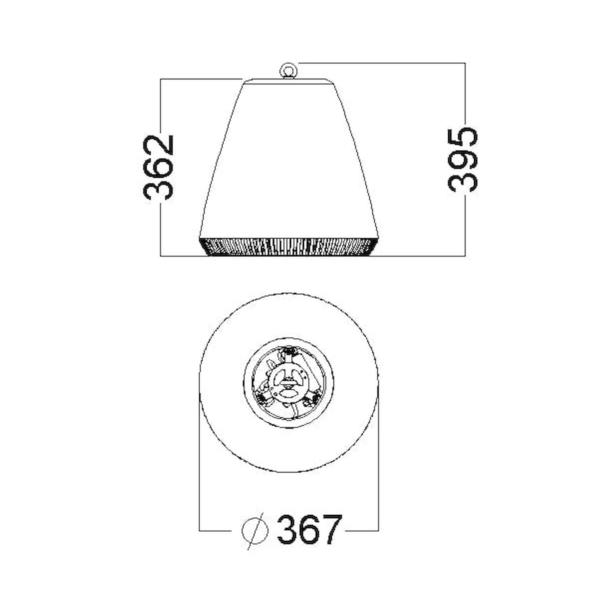 Glamox i82-P luminaire de rayonnage, 24912 lm, 4000 K, commutable